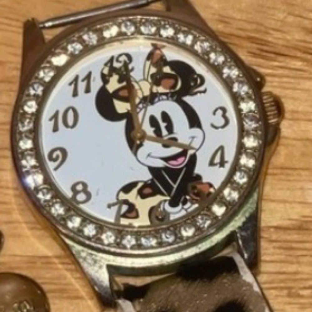 Disney Minnie Mouse Leopard Watch ONLY